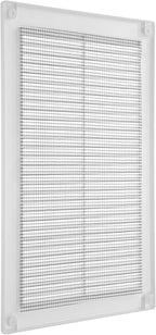 Vent Systems 6" x 10" Inch (Opening Dimensions) - Pack of 50 - Plastic White Soffit Vent Cover - Flat Rectangular Air Vent Grille - Air Vent Deflector - HVAC 8" x 12" Inch (Overall Dimensions)