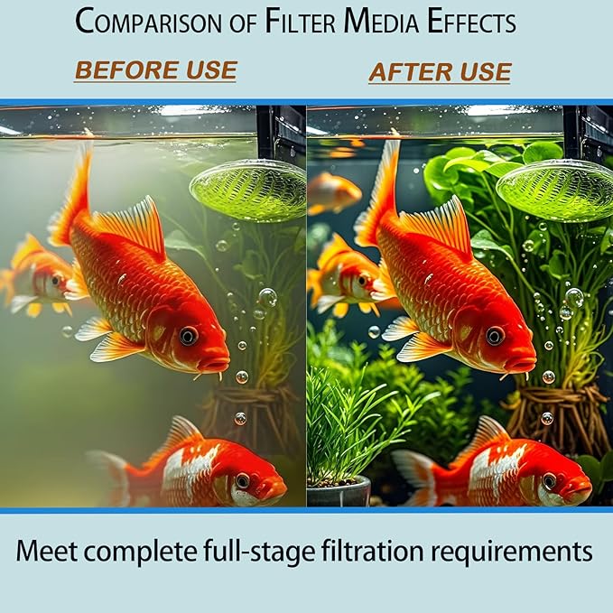 42 Pack Filter Media Kit for Fluval 306/307 Canister Filters - 2 Full Replacement Sets, Bio Foam, Ceramic Rings, Activated Carbon & Polishing Pads