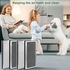 4 Pack 40 Replacement Filter for MA Air Puri-Fier Models 40, 3-in-1 Contains Pre-Filter and Activated Carbon Fil-ter。