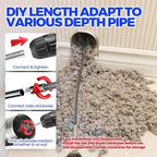 Holikme 40 Feet Dryer Vent Cleaner Kit, Flexible Lint Brush with Drill Attachment, Extends Up to 40 Feet for Easy Cleaning, Synthetic Brush Head, Use with or Without a Power Drill, Grey