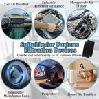 30 PPI Sponge Filter, Foam Filter Replacement, Universal Air Filter Sheet,Size 24" x 12" x 3/8", Perfect for Cutting and Fitting Purifier, Aquarium, Fish Tank, Air Conditioner