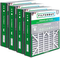 Filterbuy 20x20x5 Air Filter MERV 8 Essential Dust & Allergy Defense (4-Pack), Electrostatic Pleated HVAC AC Furnace Filters for Trion Air Bear 255649-103 & More (Actual Size: 19.63 x 20.63 x 4.88)