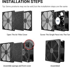 40mm Fan Filter Dustproof Cover, 2 Pack Dust Filter PC Case Fan Grill ABS Protective Dust Guard Mesh Cover for DIY Computer Case Fans, Effective Dustproof Protection (40 * 40mm)
