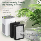6 Pack LV-H128 Replacement Filter Compatible with LEVOIT LV-H128 / PUURVSAS (HM669A) / ROVACS (RV60) Air Purifiers, 3-in-1 Middle Layer, Activated Carbon Layer and Pre-Filter