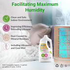 Bacteriostatic Humidifier Water Treatment– Extend Filter Life Eliminate Odors & Prevent Bacterial Growth – Compatible with All Cool Mist & Warm Mist Humidifiers – 64 oz Easy Pour Bottle (2 pack)