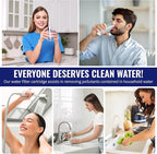 CFS – Whole House Water Filter Cartridges Compatible with EQ-304-20, EQ-PFC.35 Models – Removes Bad Taste and Odor – Replacement Filter Cartridge (4 Pack - Pleated Filter)