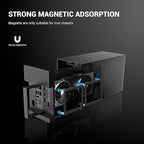 Dust Filter PC 90mm for Computer Cooler/PSU/Routers Nylon 80 Mesh, Magnetic Frame PC Fan Dust Mesh Cooler Filter Dustproof Computer Fan Grills (Nylon, 90 * 90mm, 5pcs, Black)