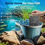 Flexzion Fish Tank Filter Media - Bio Balls for Aquarium Filter, Ceramic Rings & Activated Carbon Pellets in Mesh Bags - Biological, Chemical, & Mechanical Filtration Fresh & Saltwater Aquarium, 2 Set