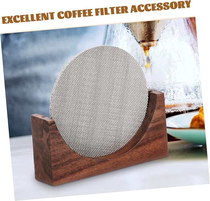 Luxshiny Espresso Machine Filter Double Cup Mesh Screen Stainless Steel Coffee Strainer for Filter Coffee Maker Easy to Cle