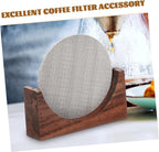 Luxshiny Espresso Machine Filter Double Cup Mesh Screen Stainless Steel Coffee Strainer for Filter Coffee Maker Easy to Cle