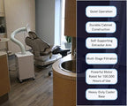 Extract All Portable Suction Air Filter HEPA, Fume Extractor, and Source Capture for Dental Chairs, Dental Clinics, and Dental Labs for Removing Fumes Mist Airbone Particles Easy to Clean & Maintain