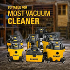 Dewalt Dust Separator with 10 Gal Stainless Steel Tank, 99.5% Efficiency Cyclone Dust Collector, High-Performance Cycle Powder Collector Filter, Dust Cyclone Collector, DXVCS003
