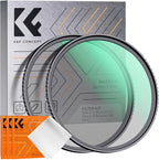 K&F CONCEPT 72mm Black Diffusion 1/4 & 1/8 Filters Kit Mist Cinematic Effect Filters Set with Multi-Layer Coated for Camera Lens - K Series