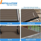 TANG Sun Shade Fabric Roll 8'x17' Shade Cloth for Garden Brown HDPE Mesh Shading Pergola Cover Replacement Canopy, 95% Blockage Sunshades for Outdoor Patio Backyard Plant