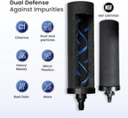 NSF Certified Carbon Replacement Filter Elements (PF-4) - Pack of 2 Filters for Phoenix Gravity Water Filters, Replacement for Berkey® BB9-2, Waterdrop, Purewell & Other Countertop Water Filters