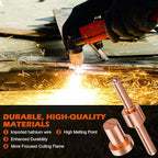 60PCS PT31 Plasma Cutter Consumables, High-Quality Cutting Performance Nozzles, Electrodes & Tips for CUT-40, CUT-50, CT-312Plasma Cutters, Precision Fit Plasma Cutter Torch PT-31 JG-40 LG-40