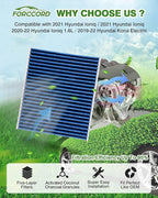 2-Pack HEPA Cabin Air Filter Fits for Sonata Hybrid 16-19, Optima 16-20, Nexo 19-23, Cadenza 17-19, Telluride 20-21 Activated Carbon Cabin Filter Replacement CF12159 Car Accessories