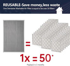 20x30x1 Electrostatic Air Filter, MERV 8 Reusable & Washable Aluminum AC/HVAC Furnace Filter Replacement, Permanent Air Filter, Lasts a Lifetime (Actual Size:19.72"x29.59"x0.82")