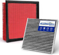 Cabin Engine Air Filter Kit Fits Es250, Es350, Nx250, Nx350, Rx350, Tx350, Avalon, Camry, Gr Corolla, Grand Highlander, Highlander, Rav4(Not for Hybrid)