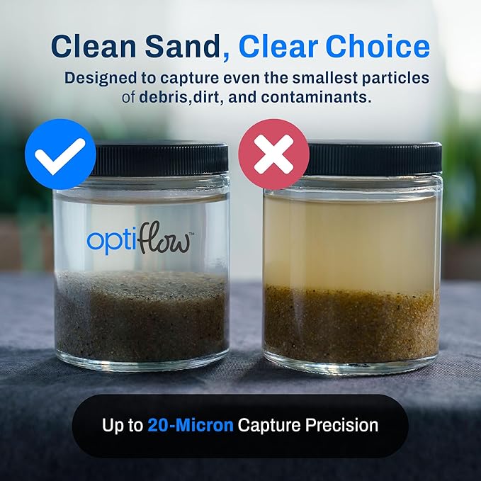 5-Pack Pool Filter Sand, Premium Filtration with Pure Silica Formula, 50 Lbs - Swimming Pool System Accessories and Supplies for Cleaning and Maintenance