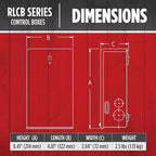 Red Lion RLCB05-230 1/2-HP 230-Volt VMC Control Box for Submersible Well Pump, Grey, 640189