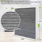 for Cabin Air Filter JM133 Fits for 2021-2023 Elantra, 2022-2024 Ioniq 5, 2021-2024 Santa Fe, 2020-2024 Sonata, 2022-2024 Tucson, 2021-2024 K5, Fits 97133 - L1000, 97133-N9100, PC99594P