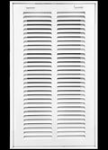 HVAC Premium 8 x 24 Duct Opening Steel Return Air Filter Grille, for 1-inch Filter, Removable Door, Flat Stamped HVAC Vent Cover Grille, Outer Dimensions 10.5 x 26.5