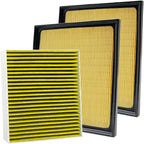 3PCS Cabin Engine Air Filter Kit Fits for 2022 2023 2024 2025 Tundra,2023-2025 Sequoia,Replacement for 87139-0C010,17801-F4010,CA12963,WA11653, JM871JM2963