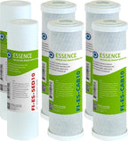 FILTER-SET-ESX2 + FI-ES-TCR-QC High Capacity Pre-Filter Sets and Inline Carbon Filter for Reverse Osmosis Water Systems