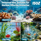 Sukh Biological Filter Media for Aquarium - 425g Original Ore Olive Shape Filter Media with 2 Mesh Bags,Promotes Rapid Cycling in Canister Filter, Sump & Pond