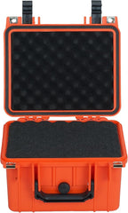 MEIJIA Portable All Weather IP67 Waterproof Camera Case,hard case with Customizable Fit Foam,Fit Use of Drones,Camera,Equipments,10.62 x9.68x6.87inches(Orange)
