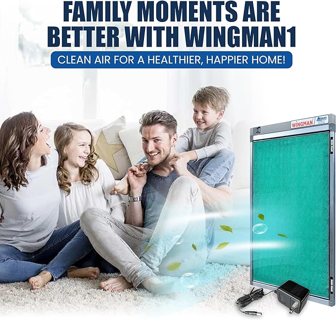16x25x1 Polarized Media Electronic Air Filter - High Air Flow - Homeowner Installed - 1-Yr Supply of Replacement Pads - Simply Replace Your Current AC/Furnace Air Filter and PLUG IT IN!