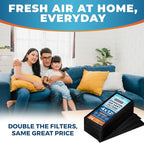 Activated Carbon Air Vent Filters for Home - 4" x 12" Dust Control Floor Vent Filters - Air Filter Freshener for Home Vents to Purify Indoor Air and Homes - Register Filters for Floor Vents (24-Pack)