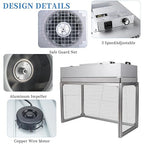 Vertical Laminar Flow-Hood Fan-Filter-Unit Yzzwer - FFU HEPA Filters for Class 100/ISO 5 Cleanliness in Clean Mycology and Mushroom Room 47.2" x 23.6" x 29" Working Area 110V