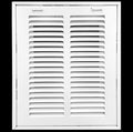 HVAC Premium 8 x 10 Duct Opening Steel Return Air Filter Grille, for 1-inch Filter, Removable Door, Flat Stamped HVAC Vent Cover Grille, Outer Dimensions 10.5 x 12.5