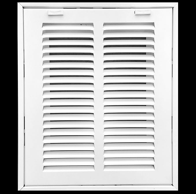 HVAC Premium 20 x 16 Duct Opening Steel Return Air Filter Grille, for 1-inch Filter, Removable Door, Flat Stamped HVAC Vent Cover Grille, Outer Dimensions 22.5 x 18.5