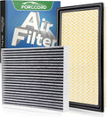 Cabin&Engine Air Filter Fit for Ford Explorer 2026 2025-2020 2.3/3.0L Activated Carbon Cabin Filter Replacement FA1884 7T4Z9601A FP89 JX6Z9601A