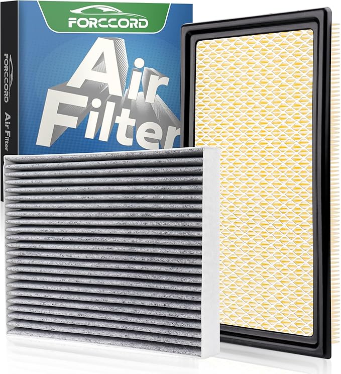 Cabin&Engine Air Filter Fit for Ford Explorer 2026 2025-2020 2.3/3.0L Activated Carbon Cabin Filter Replacement FA1884 7T4Z9601A FP89 JX6Z9601A