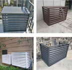 Freestanding Louvered Space Divider, outdoor garbage can enclosures, balcony air conditioning privacy cover, durable, noise reduction, suitable for gardens, balconies, walls, courtyards ( Color : THRE