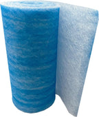 Paint Booth Exhaust Fiberglass Filter Roll, Blue/White Paint Arrestor for Spray Booth (36" x 200ft)