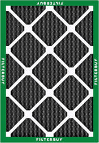 Filterbuy 24x30x1 Air Filter MERV 10 Odor & Allergy Defense with Activated Carbon (3-Pack), Electrostatic Pleated HVAC AC Furnace Filters Replacement, Made in USA (Actual Size: 23.88 x 29.88 x 0.75)