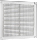 Vent Systems 10'' x 10'' Inch White Soffit Vent Cover - Pack of 100 - Flat Square Air Vent Louver - Grille Cover - Built-in Insect Screen - HVAC Vents for Bathroom, Home Office, Kitchen 10x10 Inch