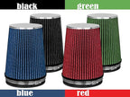 Mortar Aftermarket Auto Air Filter – 6 In Flange ID Car Enthusiast Class Universal Cold Air Intake Gulps in More Air for More Engine Power & Passionate Induction Sound, Length 8 In, Green