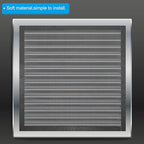 PATIKIL 4"x14" Magnetic Vent Cover, 6 Pack Floor Wall Air Registers Cover Strong Magnet Vent Screen Mesh for Blocking Hair Dust Debris, Black