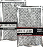 Air Filter Factory Grease Filter PFILB002MRFO Replacement For Sharp Microwave 12-Layer Aluminum Grease Filters 2-Pack