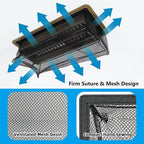 Floor Vent Screen Net, Vent Cover Mesh 6''x10'' for Home Floor and RV Accessory, Air Vent Filter Catches Toys Snacks Pet Food and Pet Hair, Keeps Duct Cleaning - with Spreader Bar 4 Pack