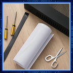 Woanger 2 Pcs 1000 x 300 mm DIY PC Case Dust Filter PC Fan Mesh Filter Air Vent Covers PVC Dustproof Cover with Magnetic Sticker for Computer Chassis Speaker and More, 0.03 Inch Hole