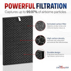Carbon Pre-Filter Replacement Compatible with RabbitAir BioGS 2.0 Ultra Quiet SPA-550A and SPA-625A Air Purifiers by LifeSupplyUSA