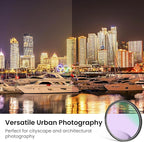Walking Way 82mm Natural Night Filter for Light Pollution Reduction Nano-Coated Optical Glass for Night Sky/Astrophotography/Star Clarity Anti-Light Pollution Filter