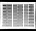 HVAC Premium 29" X 22" Steel Return Air Filter Grille for 1" Filter - Fixed Hinged - HVAC DUCT COVER - Flat Stamped Face - White [Outer Dimensions: 31 5/8"w X 24 5/8"h]